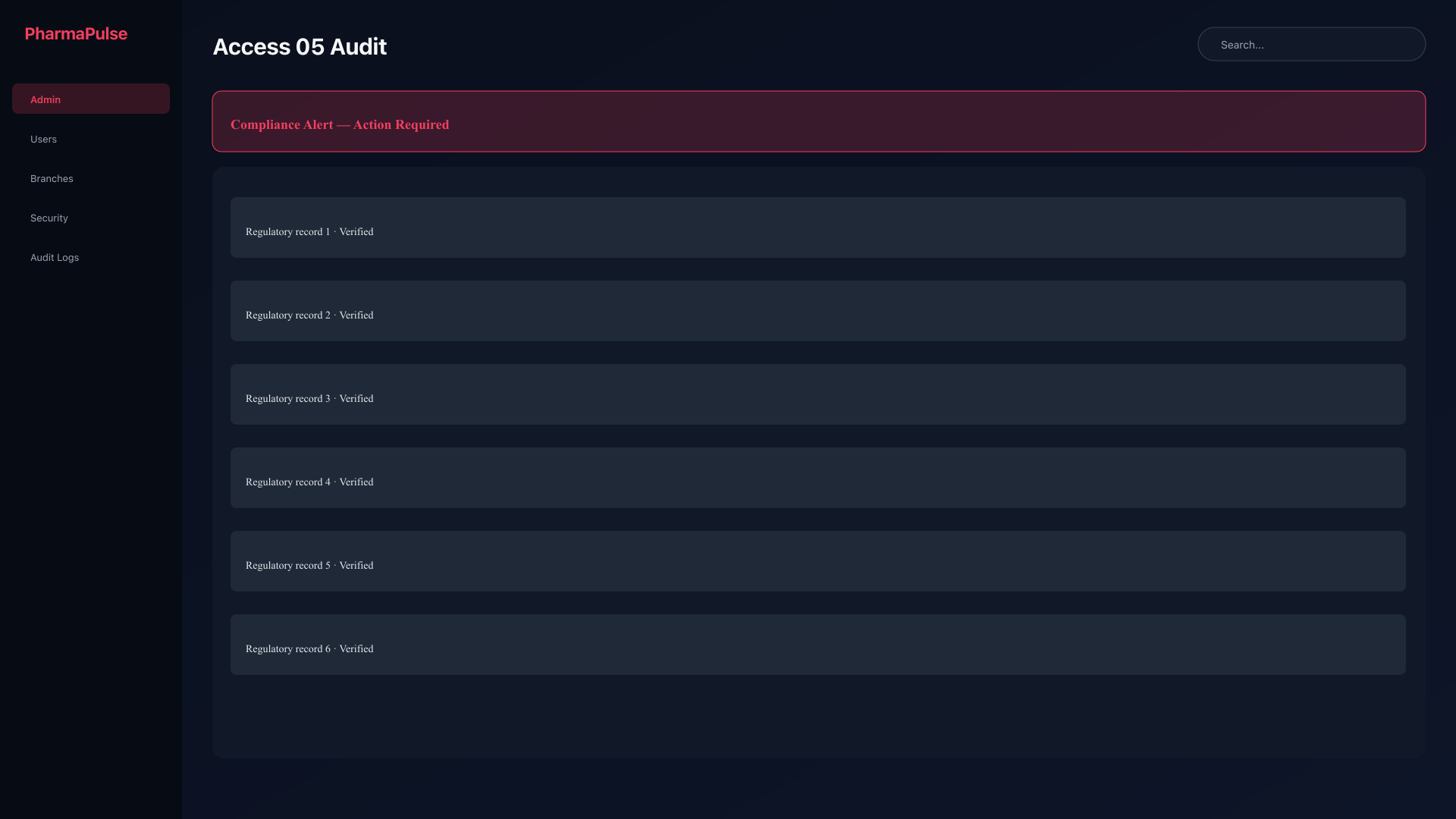Access audit log