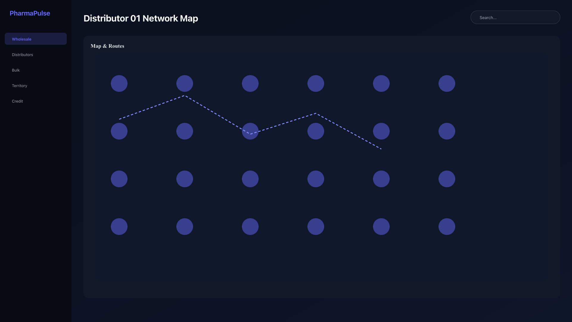 Distributor network visualization
