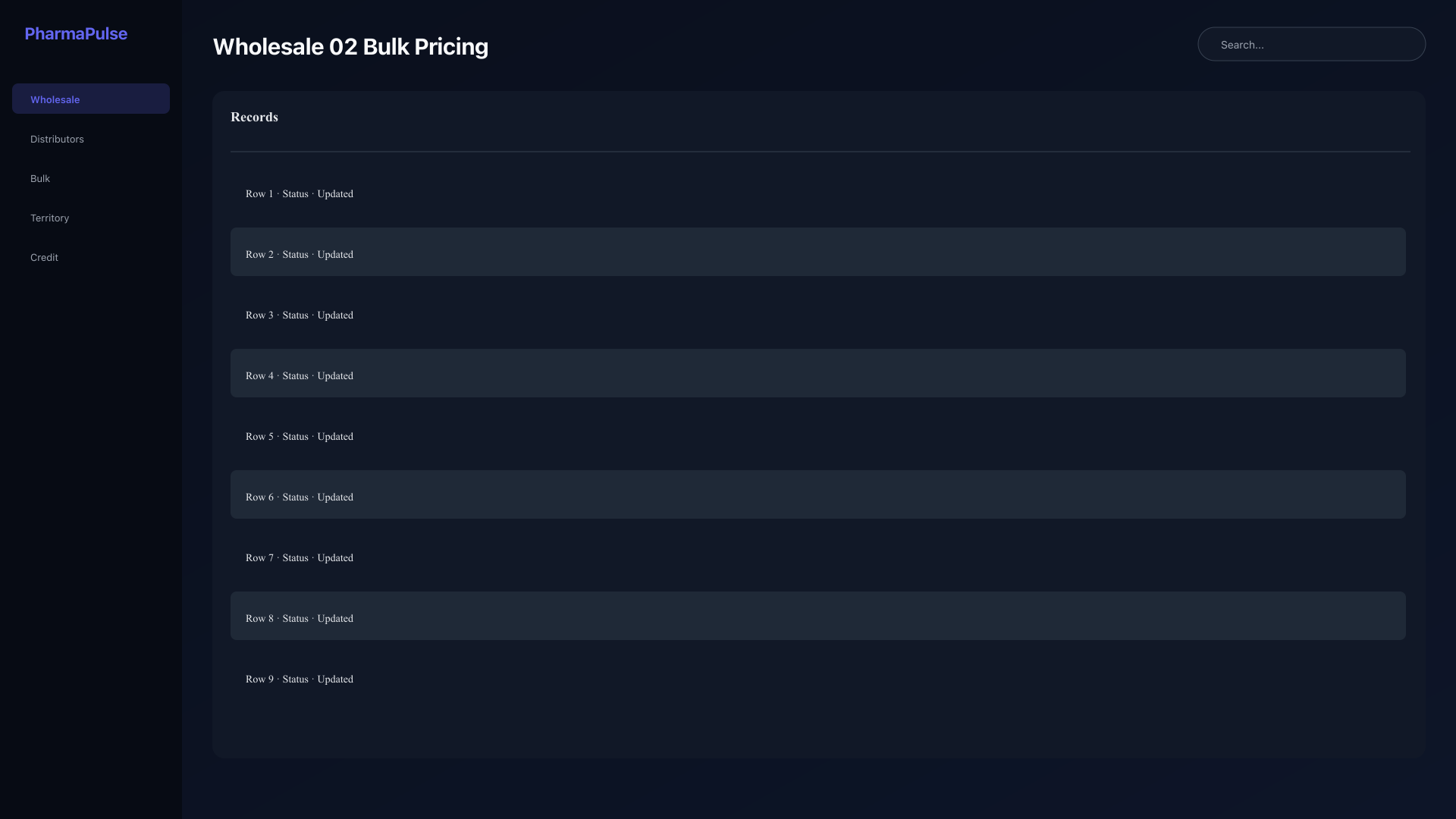 Bulk pricing tiers