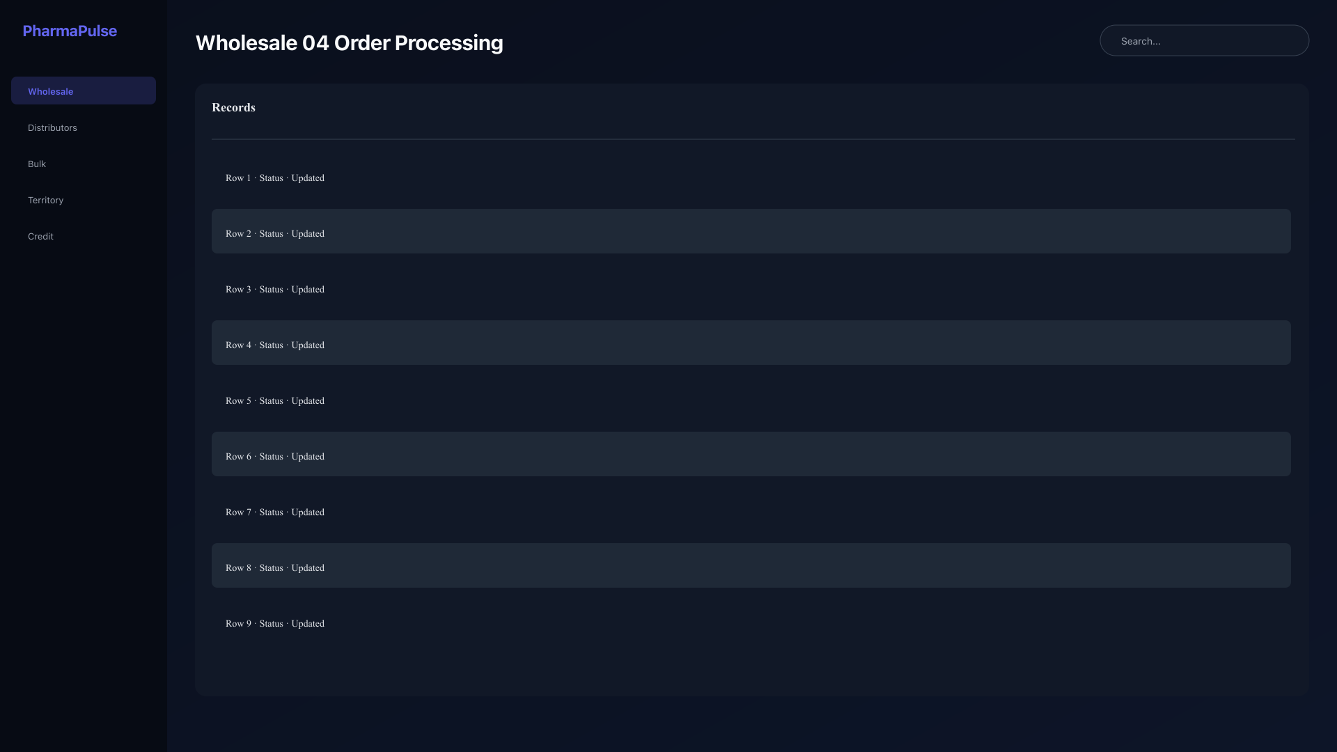 Wholesale order processing
