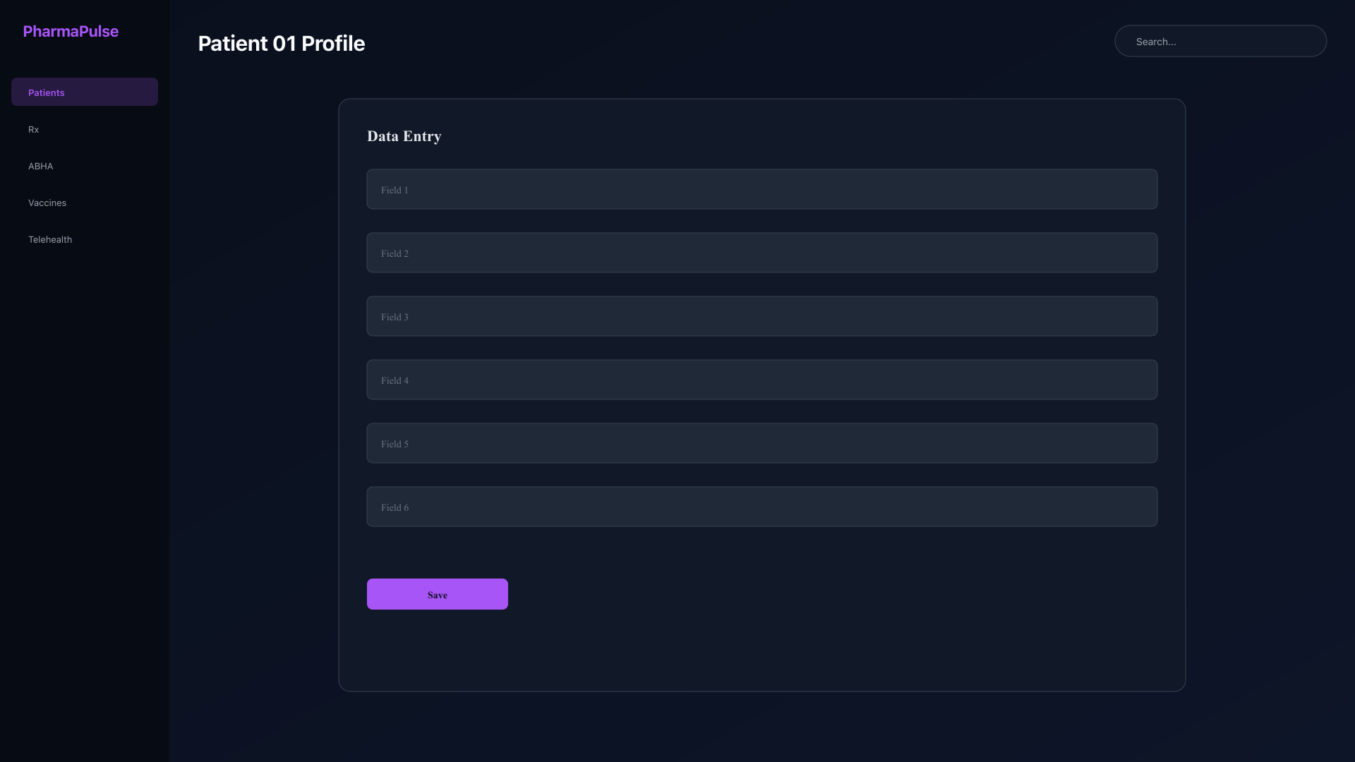 Patient profile overview