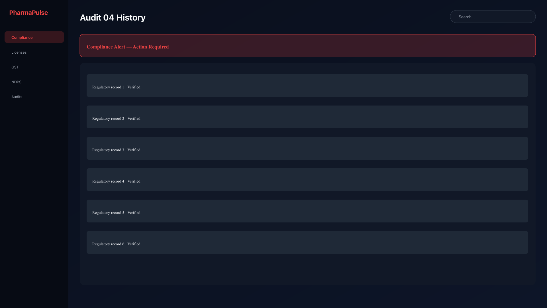 Past inspection records