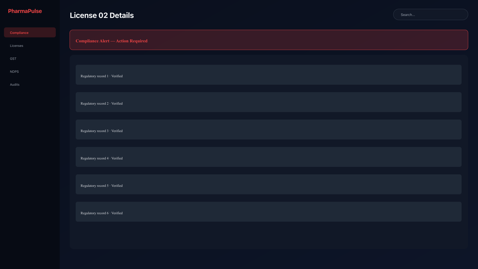 License details and conditions