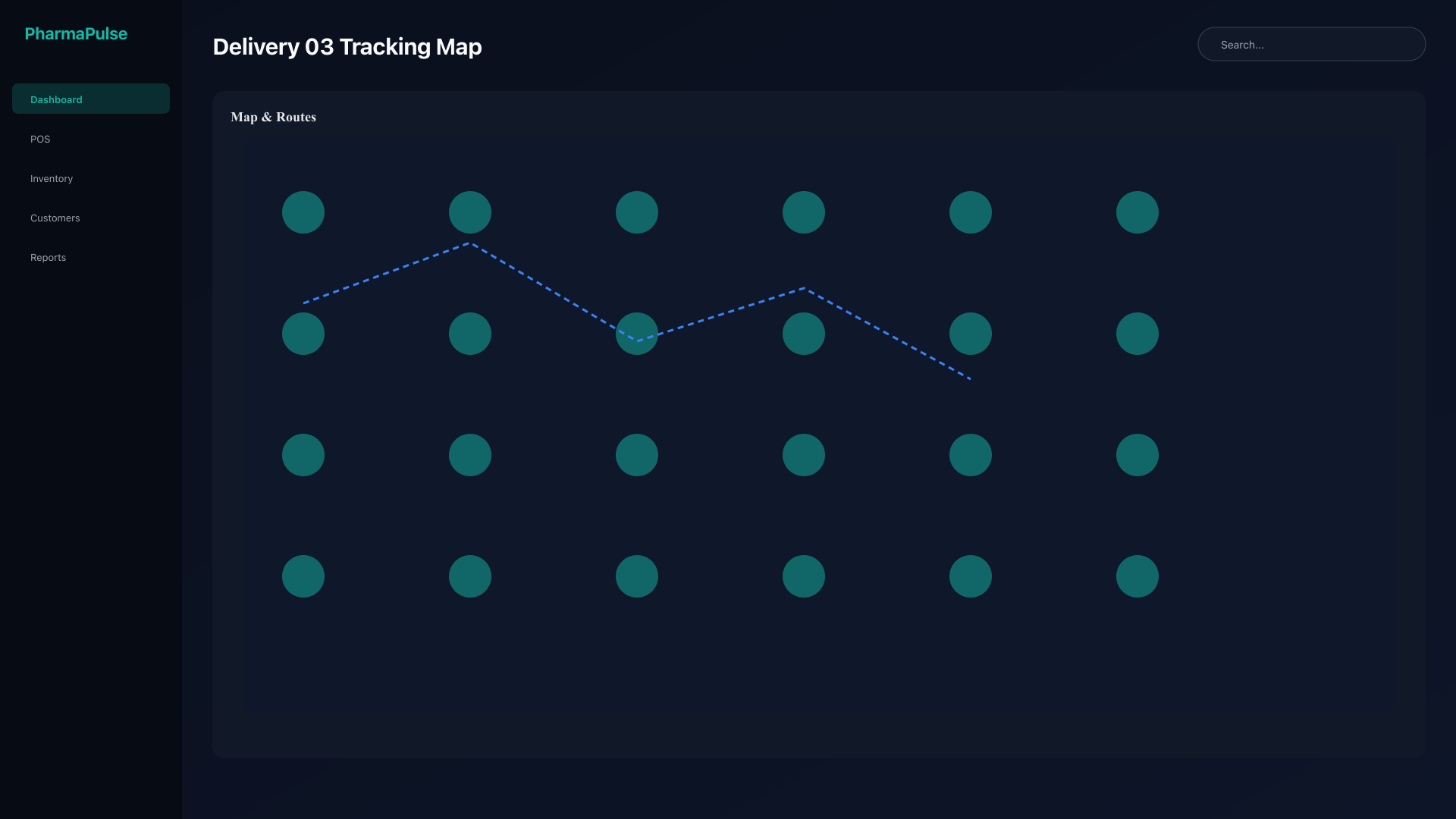 Real-time delivery tracking on map