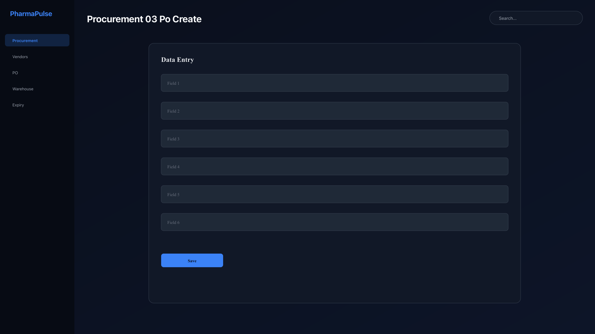 Purchase order creation